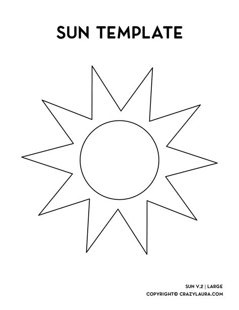 Printable Sun Template